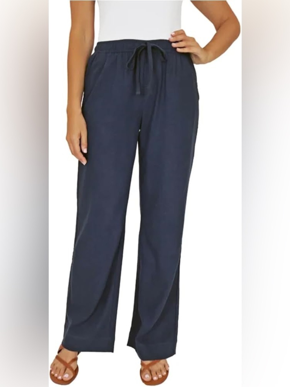 Briggs Women's Pull-On Linen Blend Pant
